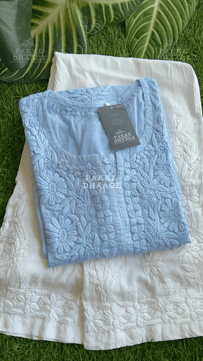 Fida Pure Modal Kurta - Powder Blue