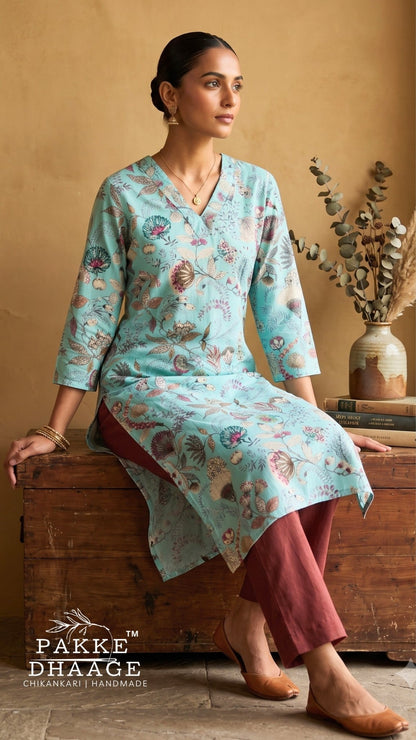 Floral Paisley Kurta