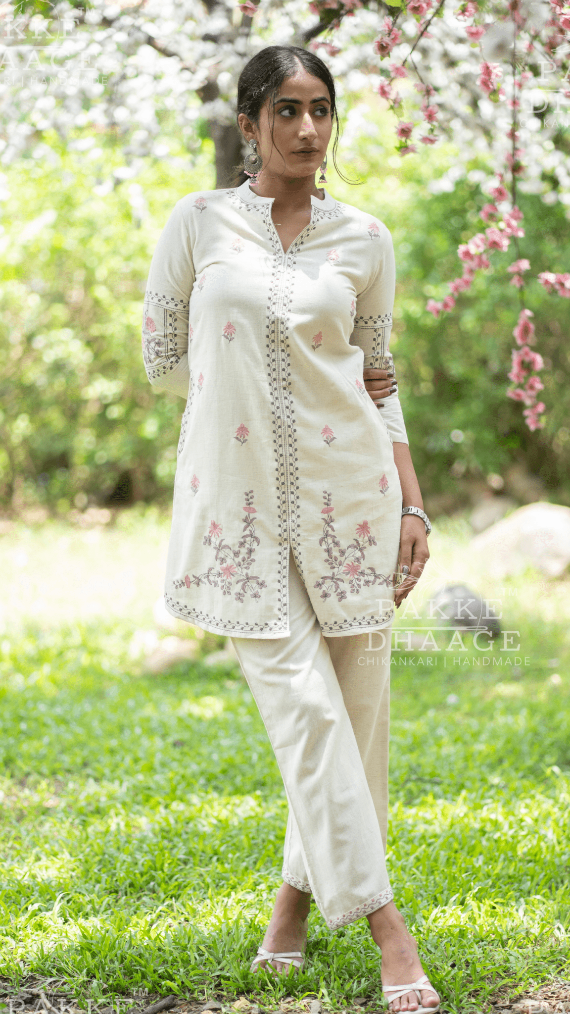 Needle Art Embroidered Co-ord Sets