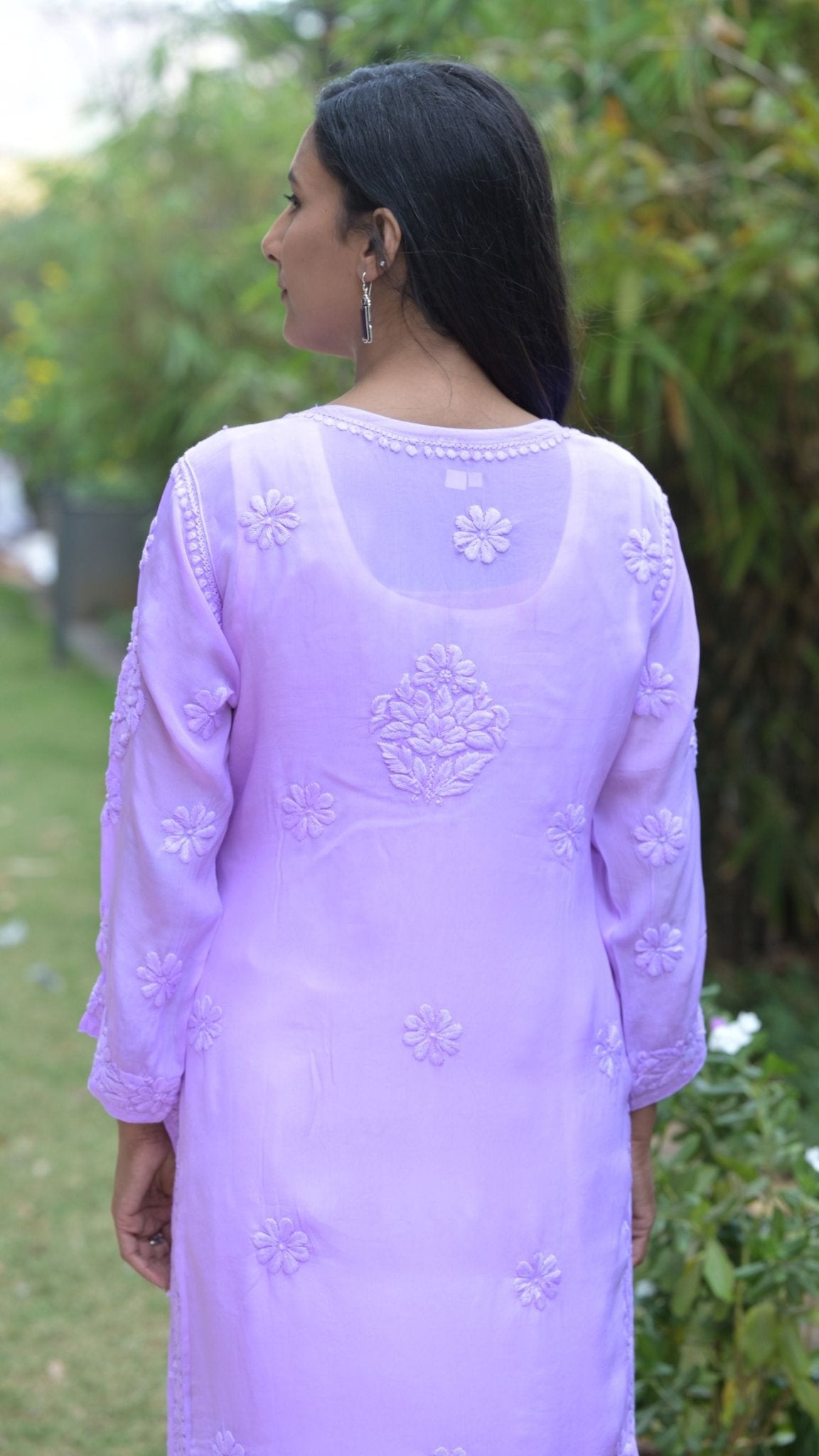 Seher Pure Crepe Kurta - Orchid Lilac